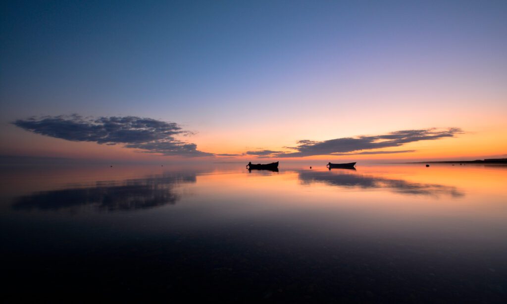 Solnedgang ved Limfjorden