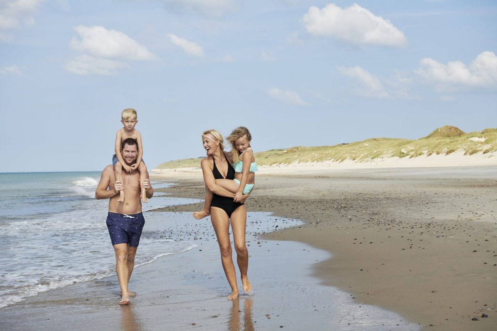 Family at the water